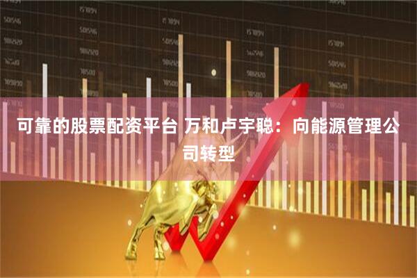 可靠的股票配资平台 万和卢宇聪：向能源管理公司转型
