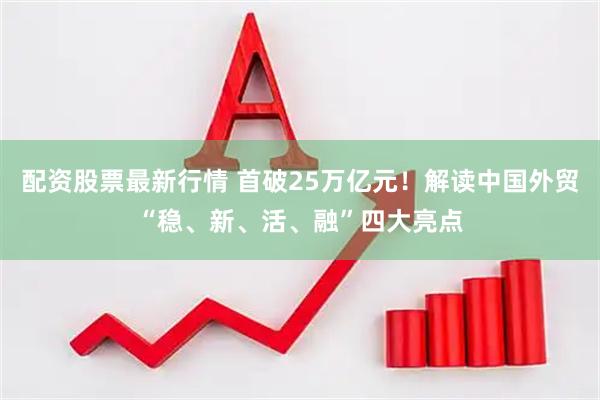 配资股票最新行情 首破25万亿元！解读中国外贸“稳、新、活、融”四大亮点